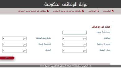 وظائف الحكومة