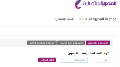 الاستعلام عن فاتورة التليفون الأرضي
