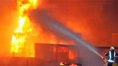 حريق محطة كهرباء بالجيزة