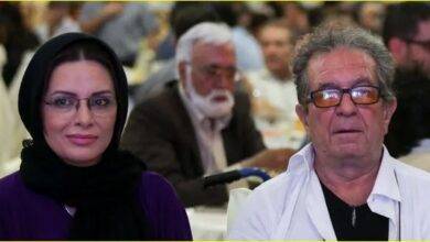 المخرج الإيراني وزوجته