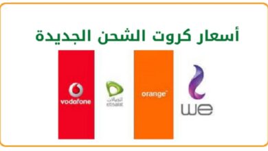 أسعار كروت الشحن الجديدة 2024