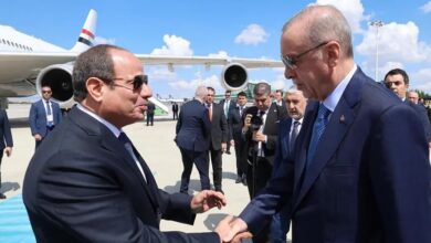 أردوغان يستقبل السيسي